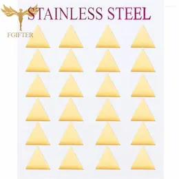 Stud Earrings 12 Pairs Pack Gold Color Triangle For Women Men Stainless Steel Jewelry Set Geometric Ear Studs Party Gifts