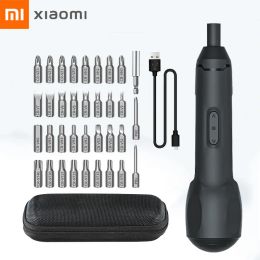 Trimmers Xiaomi Electric Screwdriver Rechargeable Mini Screw Driver Bits Kit Multifunction Cordless Electric Screwdrivers Power Hand Tool