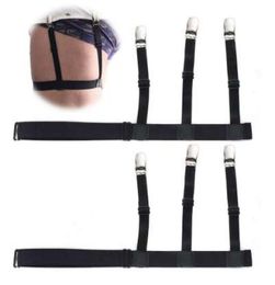 Mens Shirt Stays Garters Elastic Adjustable Suspenders Shirt Holders CreaseResistance 2 Style Suspenders1722789