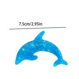 Acrylic Ocean Fish Hairpin Hair Clips Women Geometric Dolphin Barrettes Korean Animal Duckbill Clips Hair Pins