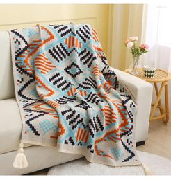 Blankets Sofa Throw Knit Crochet Soft Office Shawl Blanket Leisure Air Conditioning