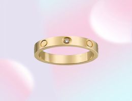 Love Screw Band Ring Classic Fashion Designer Design Titanium Steel Jewellery Men Promise Women Wedding Rings8012781