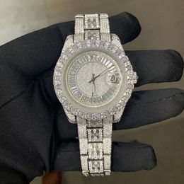 Luxury Looking Fully Watch Iced Out For Men woman Top craftsmanship Unique And Expensive Mosang diamond 1 1 5A Watchs For Hip Hop Industrial luxurious 6242