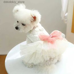 Dog Apparel 2023 Do Tutu Dress Summer Cat Do Pets Clothin Skirt Puppy Yorkie Pomeranian Shih Tzu Maltese Poodle Bichon Schnauzer Clothes L49