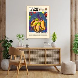 Food Poster Paella Pizza Wall Art Canvas Painting Nordic Posters And Prints Wall Pictures For Kitchen Decor Mural Unframed