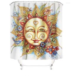 Shower Curtains The Sun Abstract Art Bathroom Decor