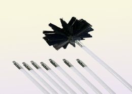 Flexible 8pcs Rods With 1pc Brush Head Chimney Cleaner Sweep Rotary Fireplaces Inner Wall Cleaning Brush Cleaner Chimneys Access 21150111