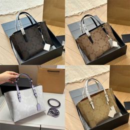 Sell High Quality Crossbody Designer Bag Women C Print Shopping Bag Zipper Interlayer Commuter Tote Bag Purses Handbags 240115