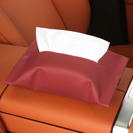 Tissue Holder For Car Hanging Box Cover Leather Napkin Side Paper Accessories Interior Woman Backseat