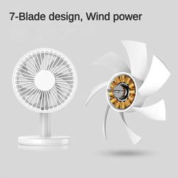 Electric Fans Portable Electric fan USB Rechargeable 3-gears Wireless 2000mah desktop fan Circulator Cooling Fan for camping Desktop Office