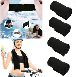 Towel Self Cleaning 4 Pack Yoga Ice Microfiber For Sport Gym Dark Teal Hand Towels Bathroom