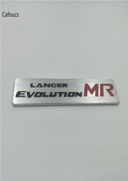 Aluminium Metal Carstyling For Mitsubishi Lancer Evolution X MR Emblem Badge Logo Decal Sticker1806394