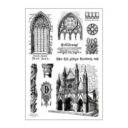 Classical Architectural Culture Silicone Clear Stamps Scrapbooking Supplies DIY Card Making Crafts Journal Vintage Rubber Stamp