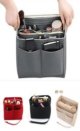 Whole Felt Purse Insert Organiser Portable Cosmetic Bag Fit for Handbag Tote Various Bag Multifunction travel Lady Travel M35360222
