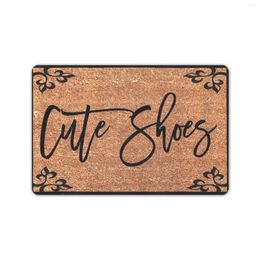 Carpets Cute Shoes Welcome Door Mat Doormat Housewarming Gift 30X18inch Non-Slip Rubber Entrance Christmas Fall Season