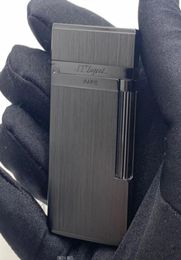 ST lighter Black golden Pure copper fashion luxury lighter High quality with Complimentary accessorie4364030