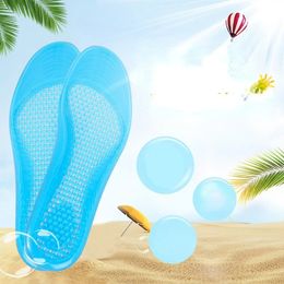 2024 Soft massage Gel Insoles Shock Absorption Cushion Running Walking Comfortable Massaging Gel Insoles for Shoes Sole Woman Men Soft