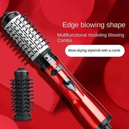 3 in 1 Rotating Electric Hair Straightener Brush Hair Curler Dryer Brush Air Comb Negative Ion Hair Styler Comb 240407