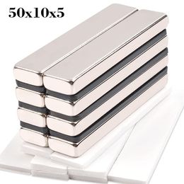 2/4/10/20Pcs 50x10x5 Magnet Neodymium Magnets Imanes De Neodimio Super Potentes Permanent Aimant Puissant Square Iman Magnetic