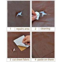 250X137CM Self Adhesive Leather Sofa PU Leather Fabrics Patch Sticker Leather Repair Patches for Furniture Automotive Interior