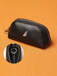 Premium PU Key Wallet - Cute Compact & Roomy Decor Multilayered Realism with Pearls