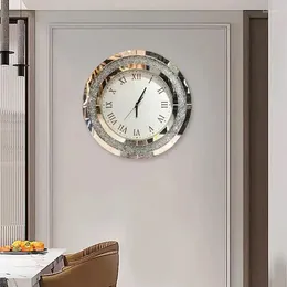 Wall Clocks 60 60CM Light Luxury Fashion Decorative Clock Household Creative Diamond-wall Hanging Art Living Room