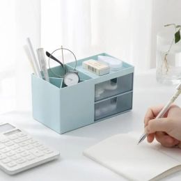 Desk Office Organizer Storage Holder Desktop Pencil Pen Sundries Box Jewelry Stationery Case Makeup Container