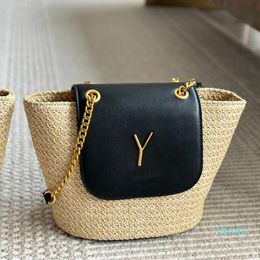 Designer Bag Straw Bucket Bag Luxury Fashion Handbag Shoulder Bags 240415