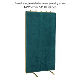 Screen Necklace Stand Organiser Velour Jewellery Display Rack Metal Earrings 2 Colours Matching Holder Home Counter