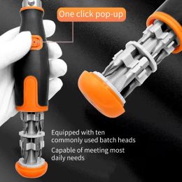 11 in 1 Professional Screwdriver Sets Hand Tools Angle Ratchet Corner Screwdriver Sets Multi-functional Screwdrivers With Bits