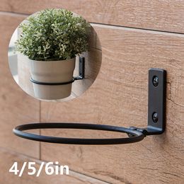 Flower Pot Trays Wall Mounted Pot Ring Holder Metal Planter Hooks Hangers Wall Bracket Plant storage rack Garden