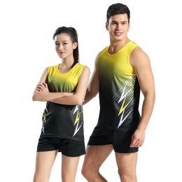 Shorts New Men Women Sportwear Sports Set Marathon Clothes Vest+Shorts Racing kits Track Jogging Suit Outdoors Running Tracksuits