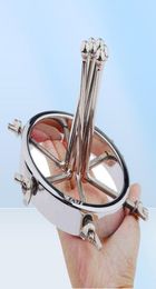 NXY Sex Anal toys Metal Spreader Vaginal Dilator Clamp Vaginal Speculum Mirror Adjustable Size Plug Adult Toys For Women Men Coup2641407