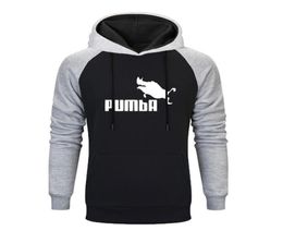 New Funny Cute Raglan Hoodies Homme Pumba Men Mens Hoodies Hip Hop Cool Men039s Streetwear Autumn Winter Fashion Sweatshirt LJ29457356
