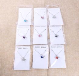 Heart Pendant Necklace for Women Fashion 925 Sterling Silver Chains Charms Jewelry Zircon Crystal Diamond Rhinestone Ladies Love N3496993