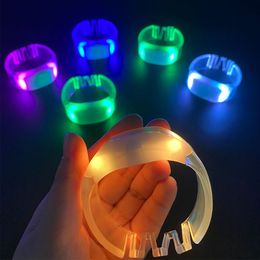 LED luminous bracelet bar KTV fluorescent bracelet concert spring luminous wrist strap 15 color luminous bracelet wholesale