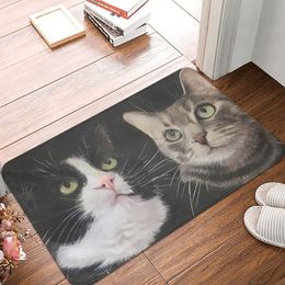 Friends TV Play Non-slip Doormat Two Cat Friends Living Room Kitchen Mat Outdoor Carpet Indoor Pattern Decor