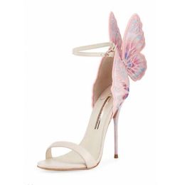 Brand Embroidery Angle Wing Sandals for women Sophia Webster Stiletto heel Ladies Summer s with box7963009