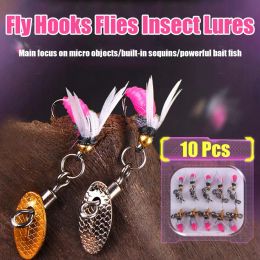 Hot Sale Brass Bead Head Fast Sinking Nymph Scud Fly Insect Trout Bug Flies Artificial Fishing Worm Bait Fishing Lure T3D3