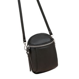 New Women's Multifunctional Crossbody Bag, Korean Lychee Pattern Vertical Wallet, Zipper Zero Mobile Phone Bag, Crossbody Bag