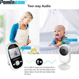 Baby Monitors 2.5-inch wireless baby monitor elderly baby safety monitor night vision temperature detectionC240412