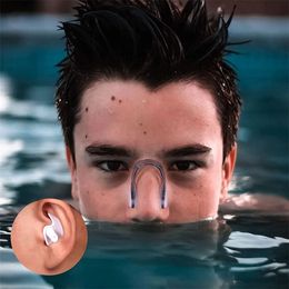 Professional Silicone Anti-noise Waterproof Surf Earplug Nose Clip Set Swim Nose Clip Swimming Earplugs Swim Nose Ear Plug