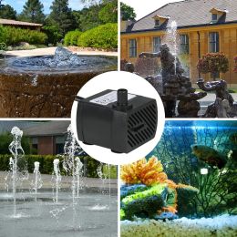 AC 220V 3W EU Plug Submersible Water Pump Aquarium Fountain Air Fish Pond Tank Philtre Fish Pond Aquarium Garden Fountain