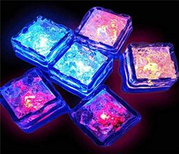 Multi Colour LightUp LED Ice Cubes with Changing Lights Colourful Touch Sensing Nightlight LED Flash Ice Block3719771