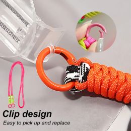 Phone Lanyard Adjustable Braided Rope with Replacement Patch Anti-lost Lanyards Universal Mobile Phone Accessories