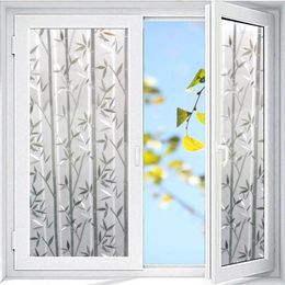 Window Stickers Electrostatic Film Frosted Glass Sticker Light-Transmitting Sunshade Insulation Decals Paper