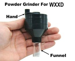 Cheap Powder Grinder for Herb Handle Herb Grinder with Funnel 17 Inch Black Plastic Crank Herb Grinder Spice Mill2084888