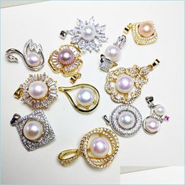 Pendant Necklaces Clearance Freshwater Pearl Necklace Wedding Gift Fine Jewelry Random Drop Delivery Pendants Dhbou