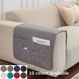 Chair Covers 1/2PCS Sofa Armrest Removable Couch Arm Protector Slipcover Storage Bag Cover For Living Room Home Decor