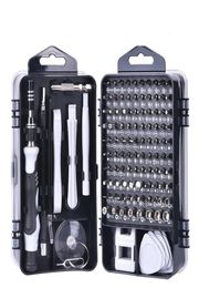 115 in 1 Cell Phone Repairing Tools Bag Disassemble Screwdriver Set Toolkit for Various mobile phones Laptop PC5435688